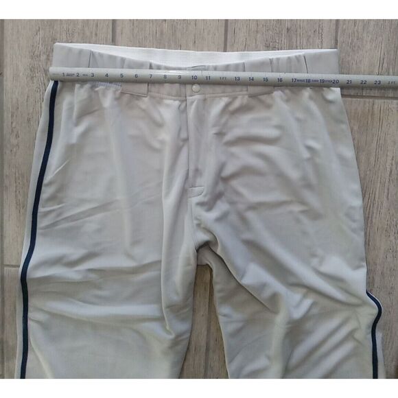 COMBAT PIPED STOCK OPEN BOTTOM BASEBALL/SOFTBALL PANTS, Grey & Blue ~ MENS 3XL - Picture 3 of 5